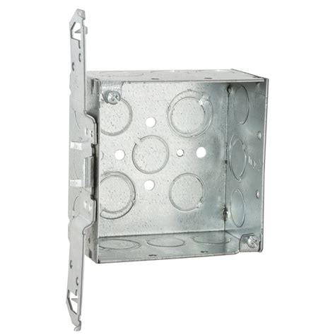 electrical box ts bracket|Raco 235 Electrical Box, Steel, 4 Square, 1/2 And 3/4 In.